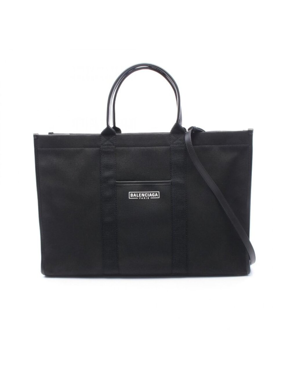 Balenciaga Tote Bag Large 2-Way Black Canvas Leather